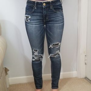 AEO Denim X Ripped Jeans Size 2 Short